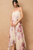 Vestido strapless floral