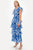 Vestido organza azul