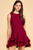 Vestido corto vino