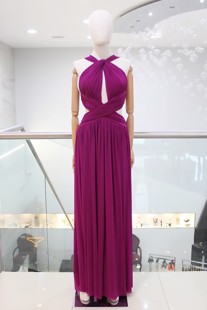 Vestido mesh fucsia