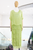 Vestido seda verde pistache