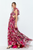 Vestido floral fucsia