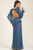 Vestido azul plisado
