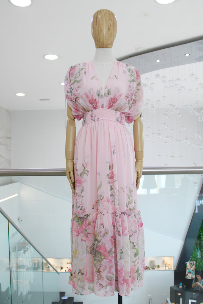 Vestido baby pink floral