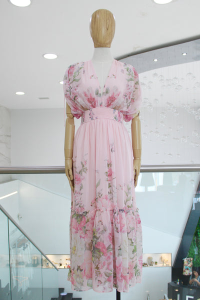 Vestido baby pink floral
