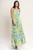 Vestido floral azul y amarillo