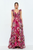 Vestido floral fucsia