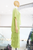 Vestido seda verde pistache
