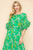 Blusa verde floral