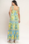Vestido floral azul y amarillo