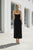 Vestido negro floral