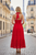 Vestido halter rojo