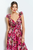 Vestido floral fucsia