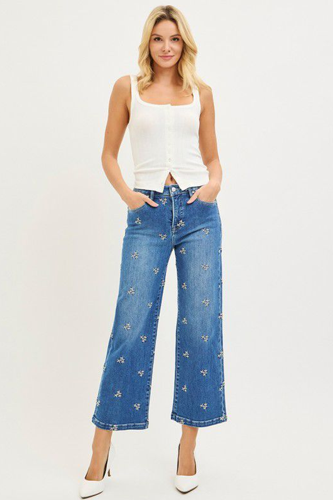 Jeans con flores