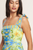 Vestido floral azul y amarillo