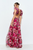 Vestido floral fucsia