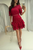 Vestido guipur rojo