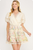 Vestido beige floral