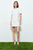 Vestido blanco flores 3D