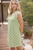 Vestido bordado verde