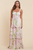 Vestido rosa floral