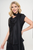 Blusa negra con lazo