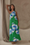 Vestido verde flores