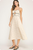 Vestido midi beige