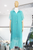 Vestido lino aqua
