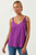 Blusa tirantes púrpura