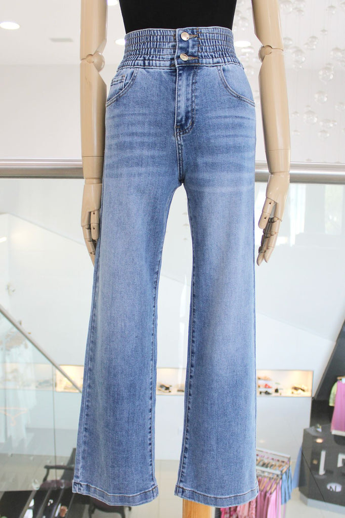Jeans pretina elástica