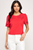 Blusa roja flores