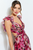 Vestido floral fucsia