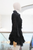 Conjunto negro blusa y falda