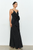 Vestido negro círculos
