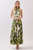 Vestido print abstracto verde