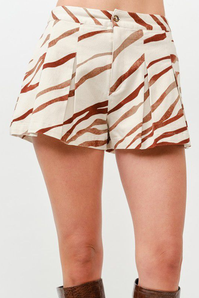 Short beige con terracota