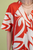 Blusa naranja estampada