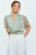 Blusa satin verde pistache