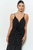 Vestido negro círculos