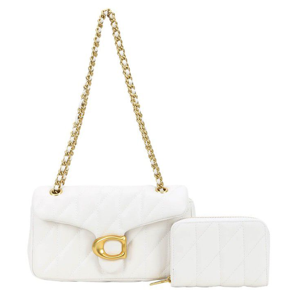 Bolsa blanca acolchada