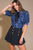 Blusa encaje denim