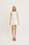 Vestido corto blanco volantes