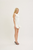 Vestido corto blanco volantes