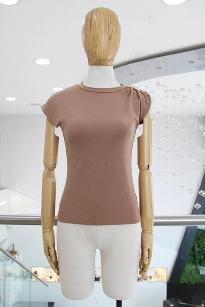 T-shirt sisada caqui