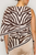 Blusa print café