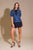 Blusa encaje denim