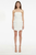 Vestido corto blanco strapless