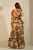 Vestido print café 25/15%