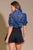 Blusa encaje denim
